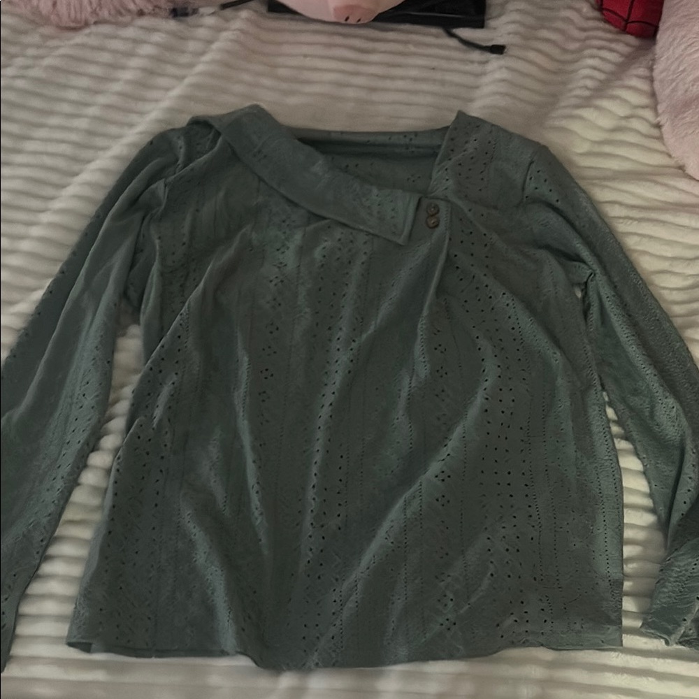 Elegant Green Women's Top